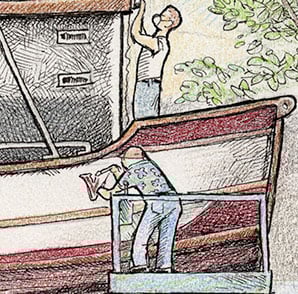 The Boat Yard 9" X 12"