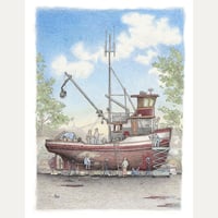 Image 1 of The Boat Yard 9" X 12"