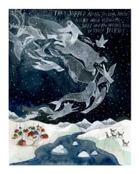 Image 1 of The Long Arctic Night 12 x 16 inch Archival Inkjet (Giclée) Print