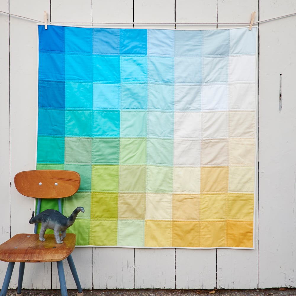 Image of Grid Quilt: Beach