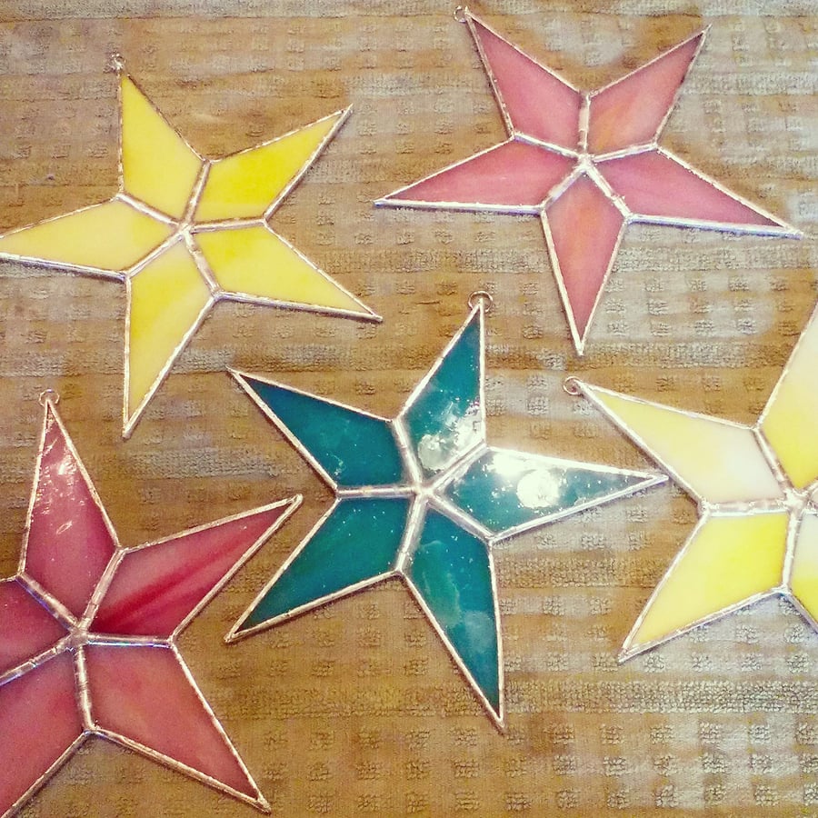 Image of Opaque Solid Star-stained glass