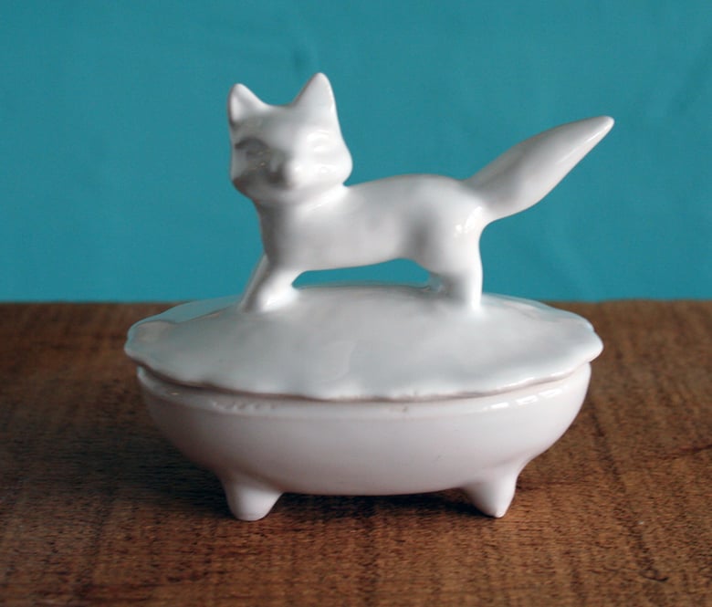 Image of Fox Trinket Box Ceramic