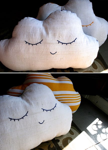 Image of Organic Happy cloud pillow 