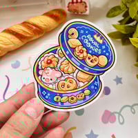 Royal cookie tin diecut sticker