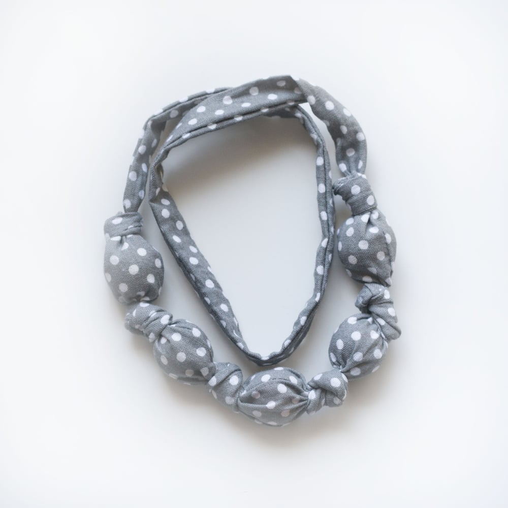Image of Grey Dot Teething Necklace