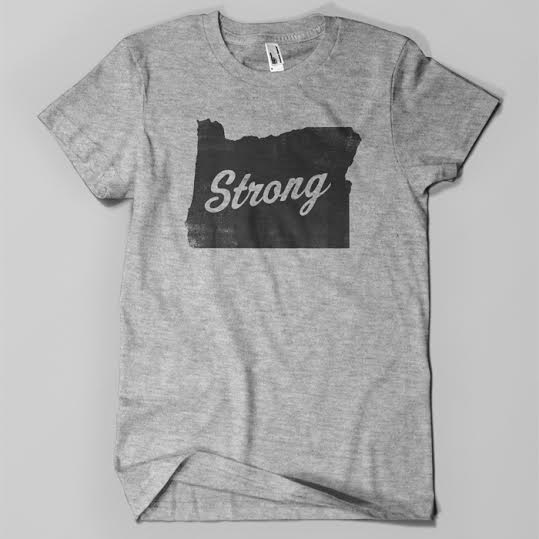 Image of Oregon Strong Logo Tee (black ink)