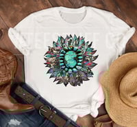Turquoise Western sunflower