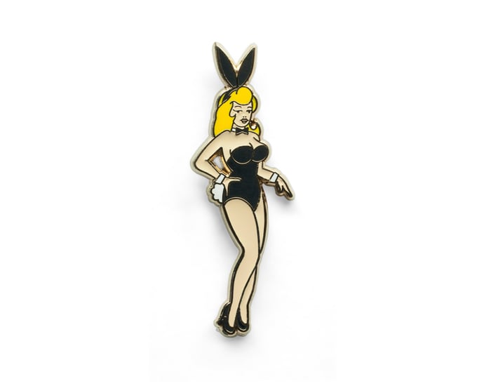 Image of Blonde Bunny Lapel Pin