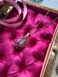 Image 17 of Superbe pendentif en or massif (9 carats) et grande améthyste, début 1900!