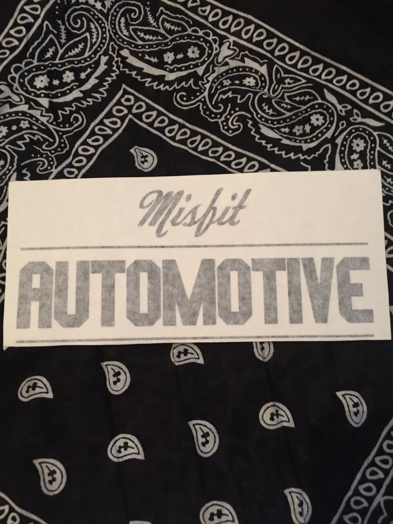 Image of Misfit Automotive original car sticker (Black)