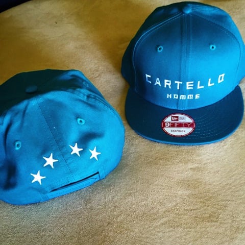 Image of Cartello Collection Aqua New Era Snapbacks 