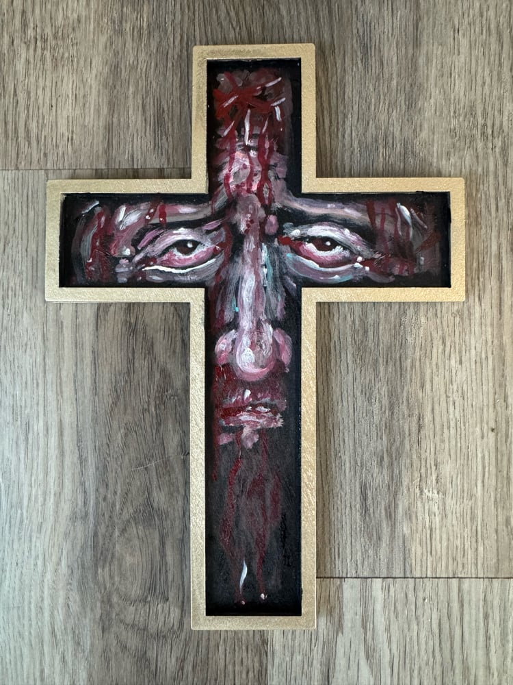 Image of Original Tim Lehi "On The Cross" Painting 