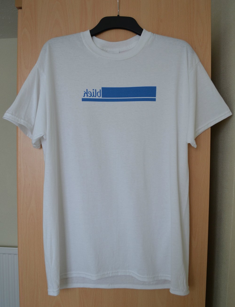 Image of White/Blue Reverse Logo Tee