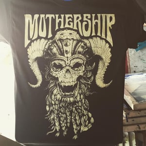 Image of Mothership -Viking Skull Gold T-Shirt