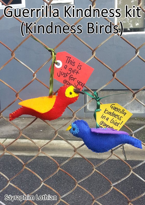 Image of Kindness Bird kit - share a little Guerrilla Kindness with someone who needs it!