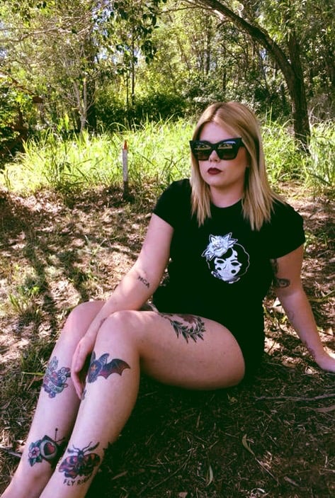Image of Women's Black 'Scorned' Tee