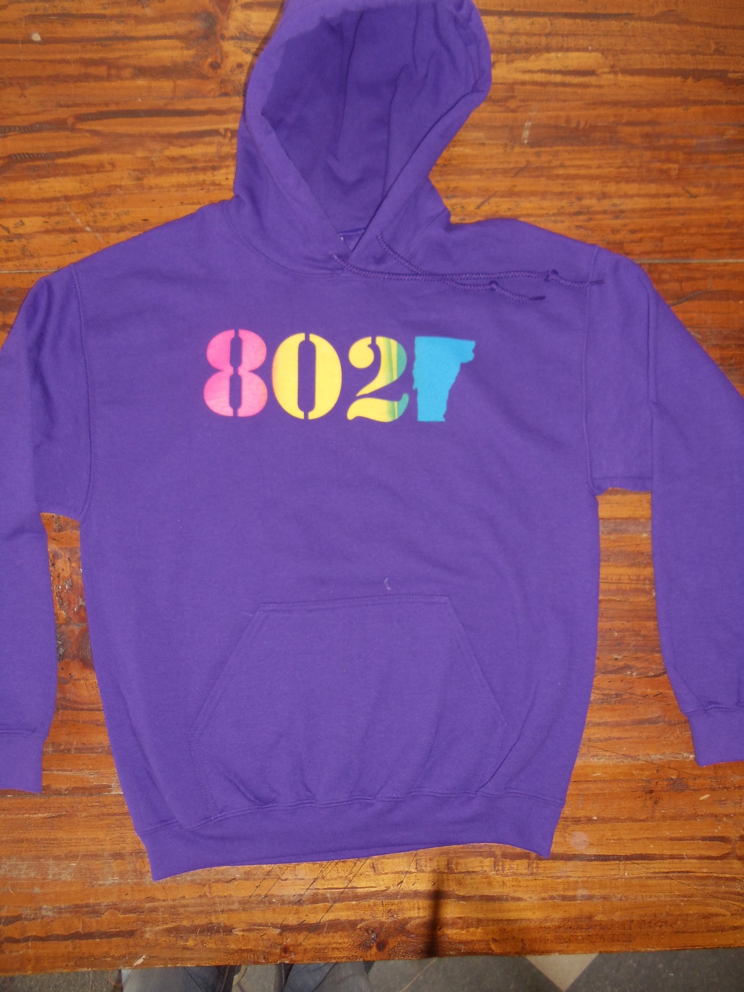Image of 802 Hooded Sweatshirt - Vermont Clothing - 802 Hoodie - Vermont Hoodie - Vermont Sweatshirt