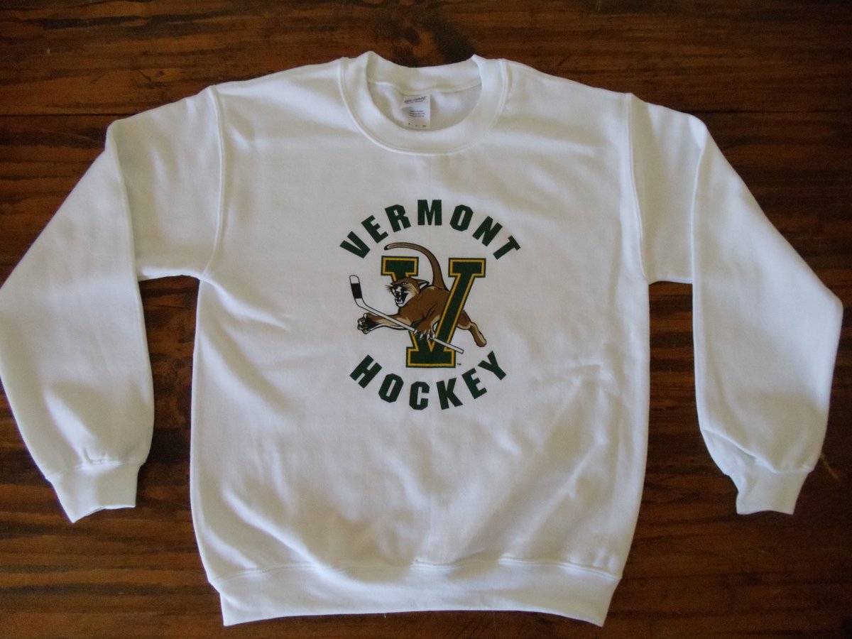 University of Vermont Hockey Crew Neck Sweatshirt Vermont Clothing