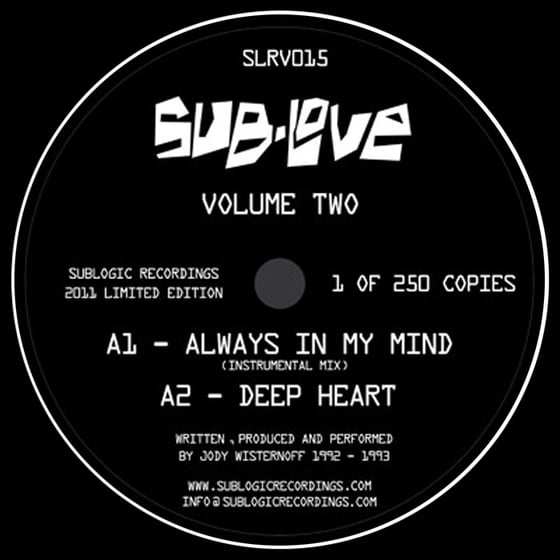 Image of Sub Love - Volume 2 EP - SLRV015 - 12" Vinyl - SOLD OUT