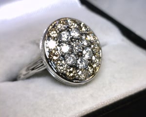 Image of 14K White Gold Diamond Ring 1.25CT