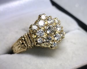 Image of 14K Yellow Gold Diamond Ring 1CT