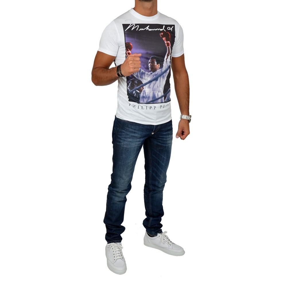 Image of PHILIPP PLEIN T-SHIRT THE WINNER 01/WHITE 010