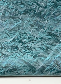 Image 4 of Marbled Paper Iridescent Waves I - 1/2 sheets