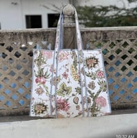 Image 13 of Cotton Quilted Tote