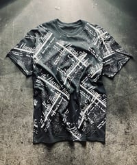 Image 1 of Navajo Times News Print T-Shirt in black