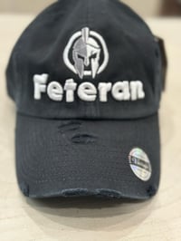 Image 5 of Black/white Feteran vintage dad hat 