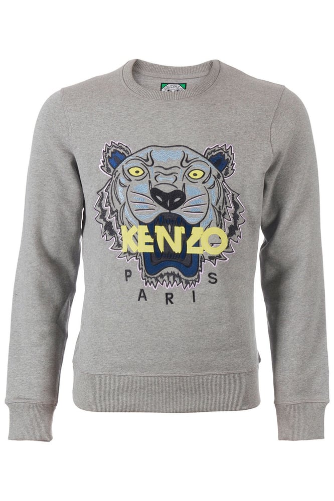 Image of KENZO TIGER SWEATER GREY