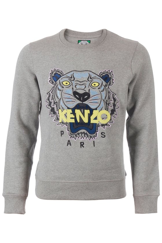 Image of KENZO TIGER SWEATER GREY
