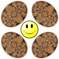 Image 1 of Neutral Space Plate X4 Set for Spiritual rejuvenation chamber 
