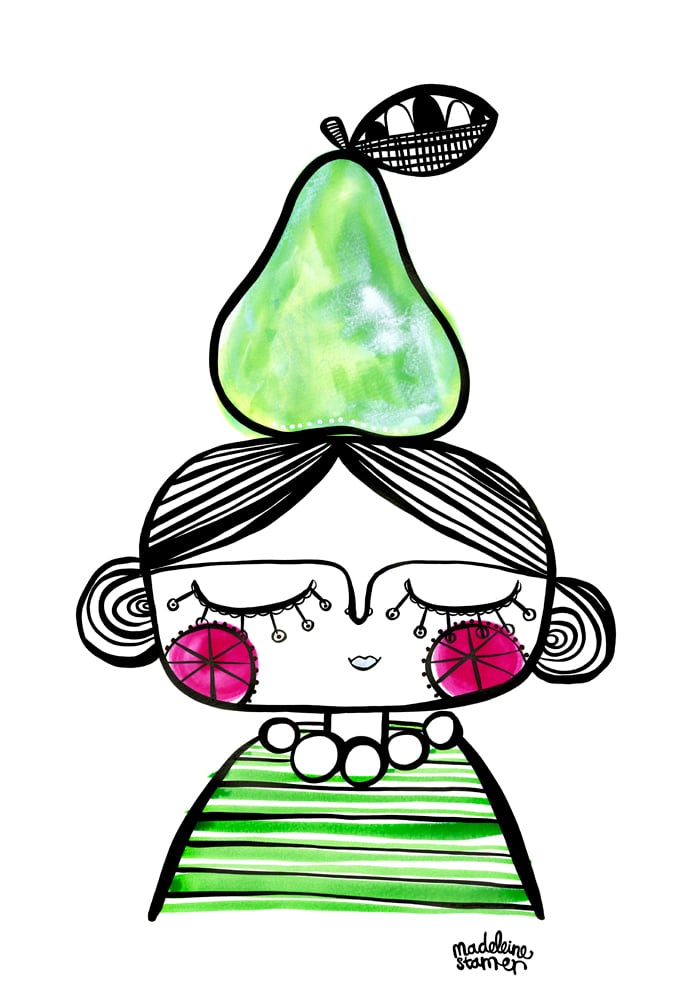 Pear Head Madeleine Stamer