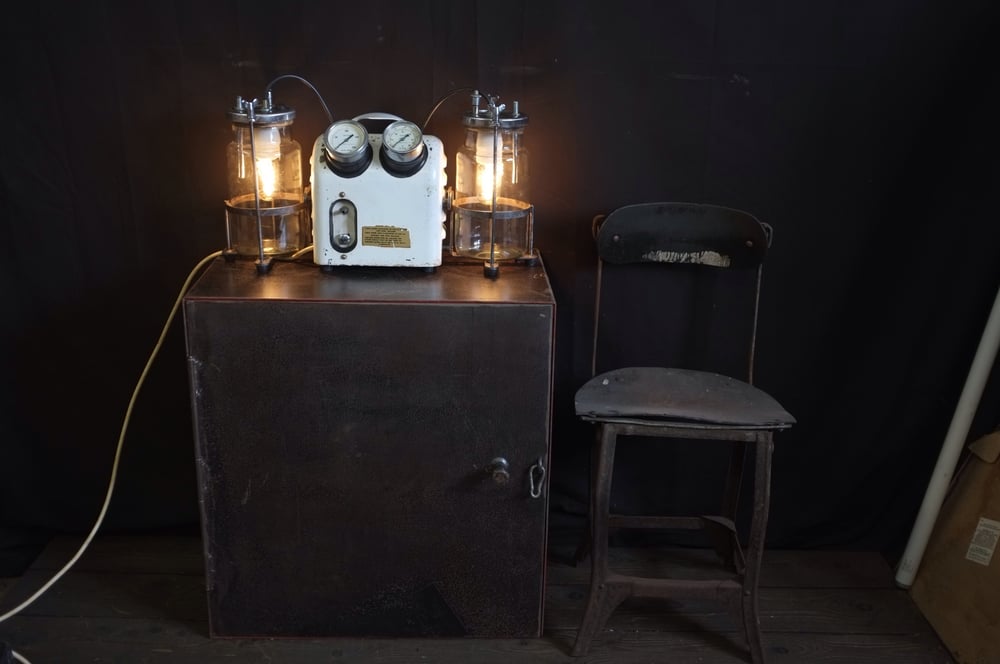 Image of Vintage Medical Vacuum Pump - Light