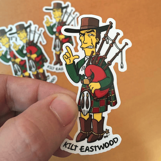 Image of Kilt Eastwood stickers (4)