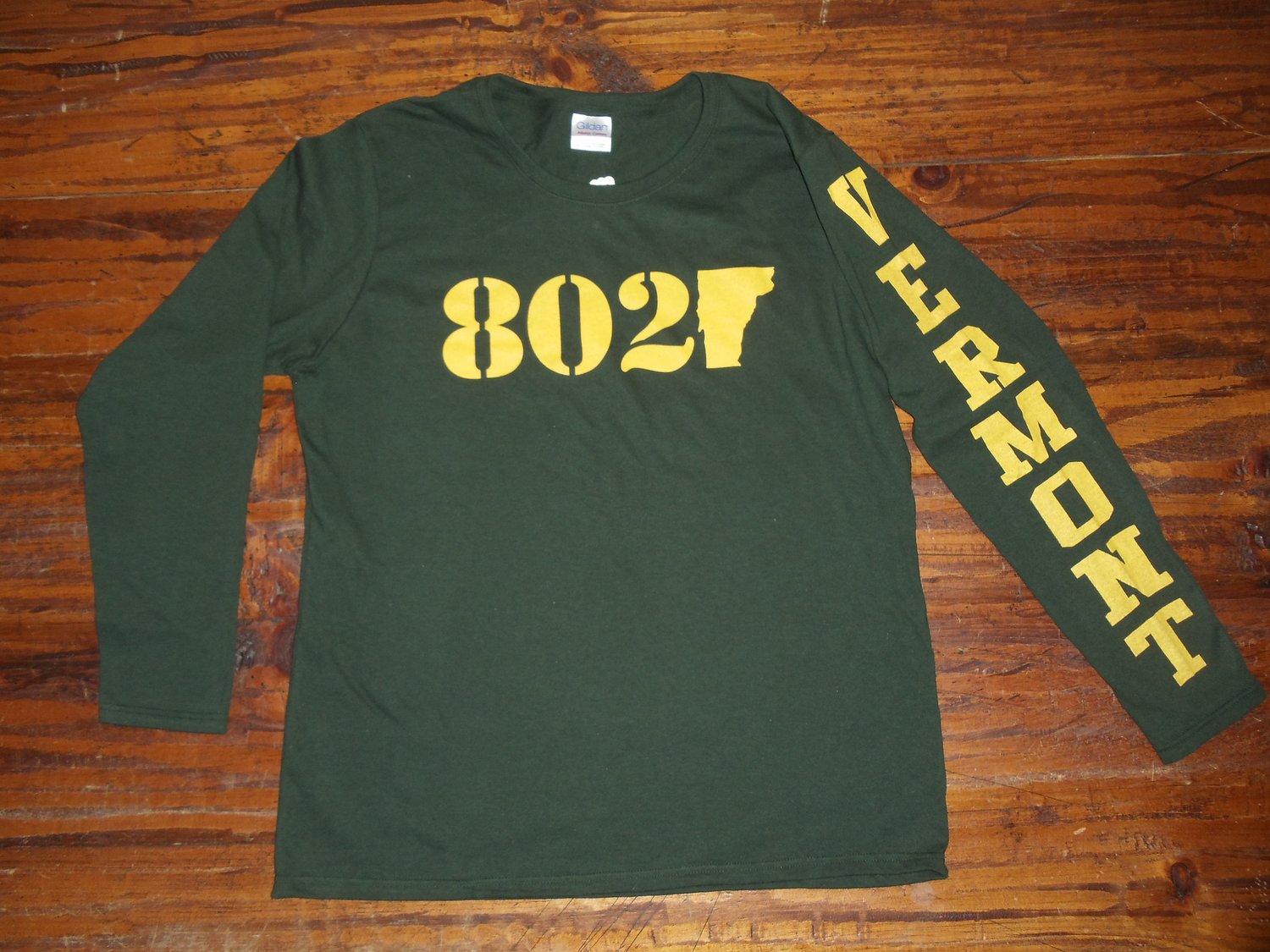 Image of 802 Vermont Long Sleeve Shirt - University of Vermont Burlington Shirt - Vermont Shirt