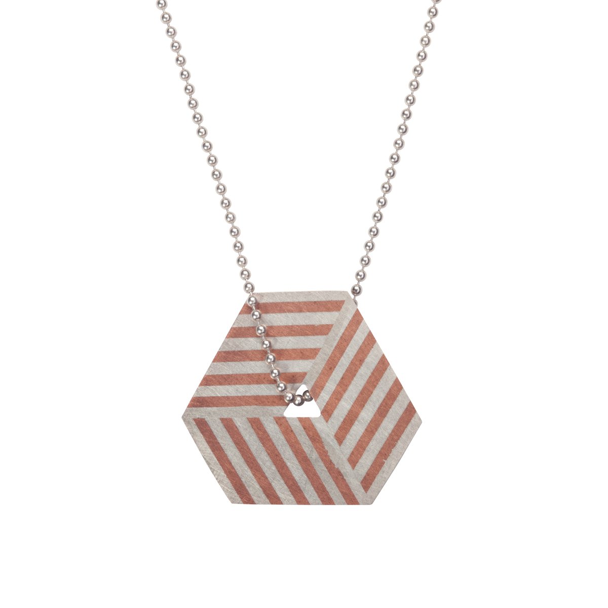 Image of Necklace 'Ply / Hexagon'