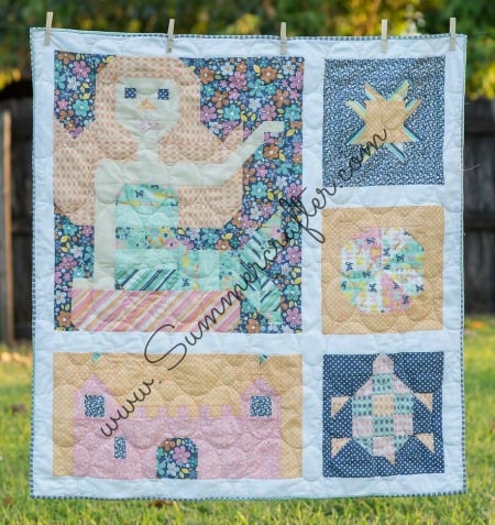 Mermaid baby online quilt