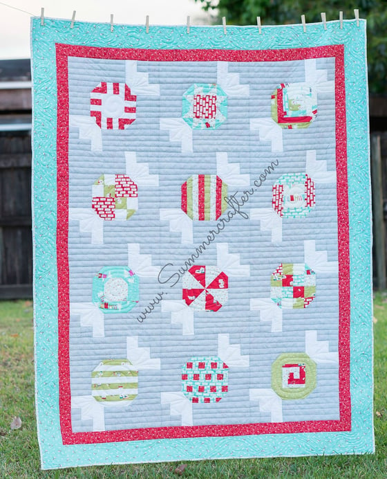 Image of Peppermints - Quilt Pattern PDF download