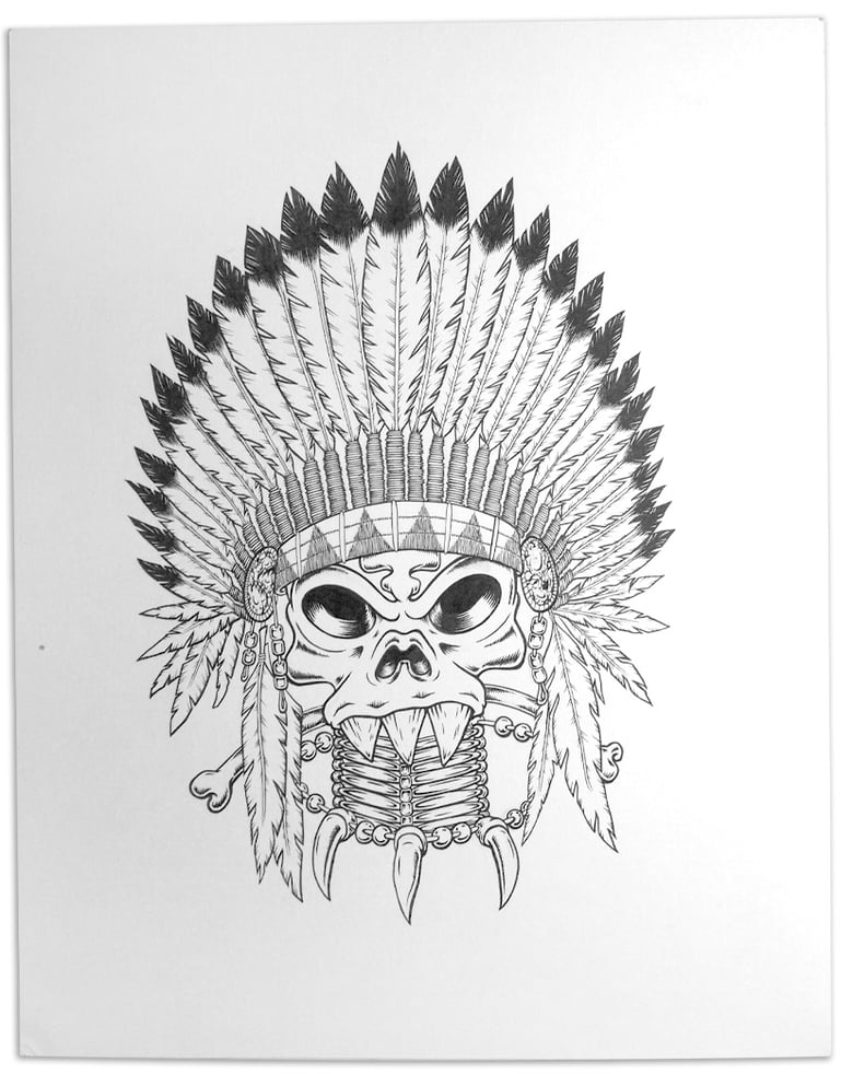 Image of Geronimop Original Illustration 11x14