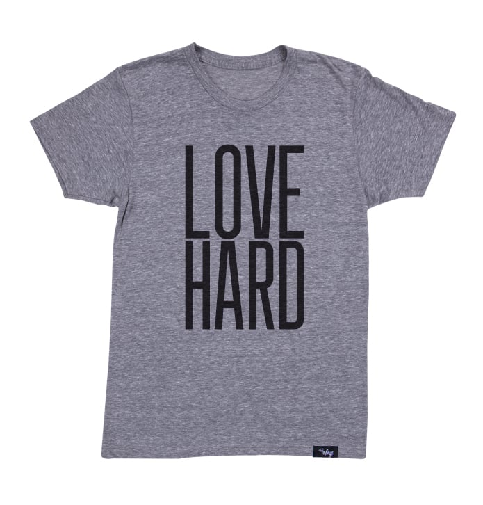 Image of Love Hard Tee (Athletic Grey)