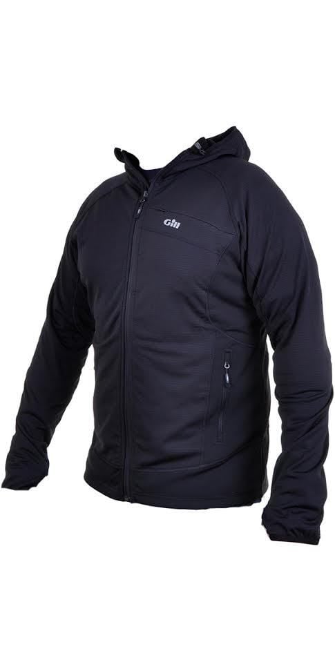 Image of Gills Mens Thermogrid Hooded Black LARGE