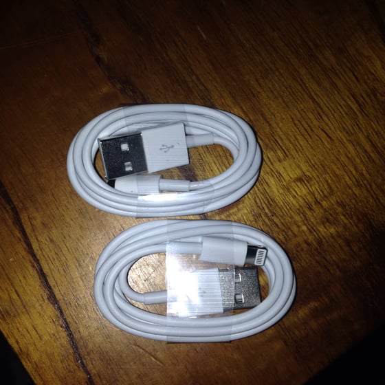 Image of 2x Apple iPhone 5 charger