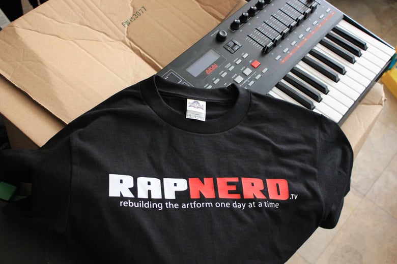 Image of Rap Nerd black t-shirt