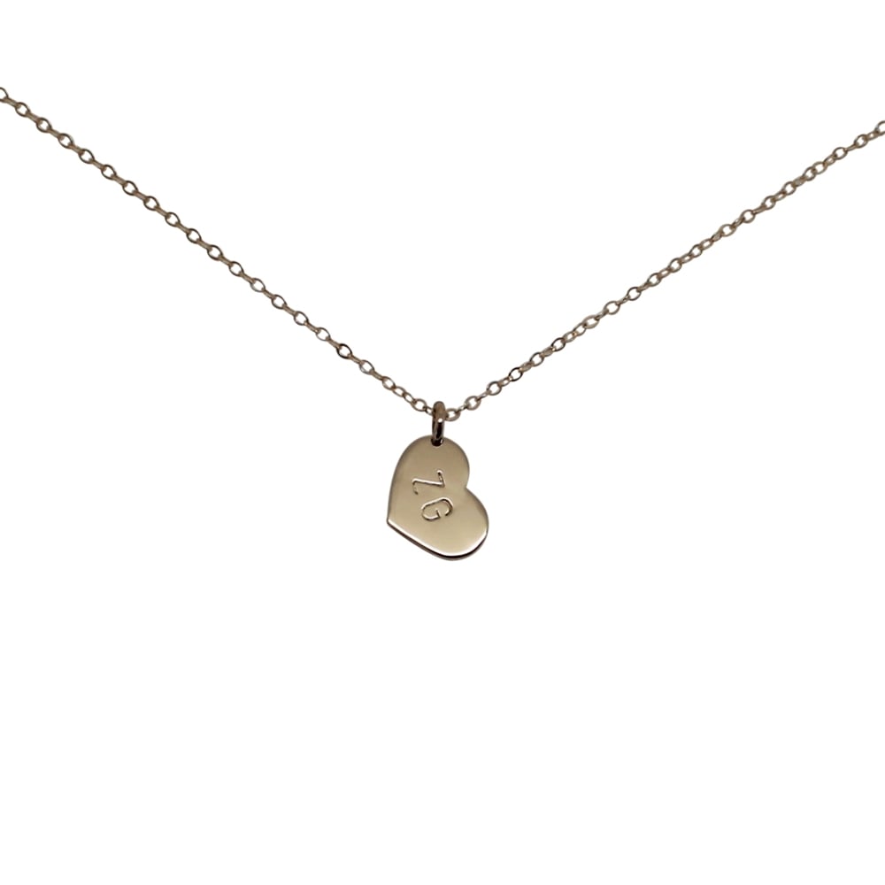 Personalised 9ct Gold "Little heart" Charms Necklace H&J