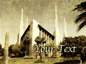 Image of Las Vegas LDS Mormon Temple Art 004 - Personalized LDS Temple Art