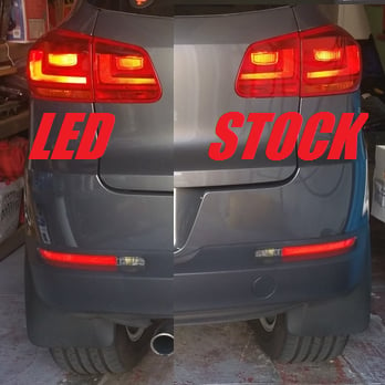 Image of Complete Brake / Tail LED Kit - Bright - Error Free - Fits: Volkswagen Tiguan Tails