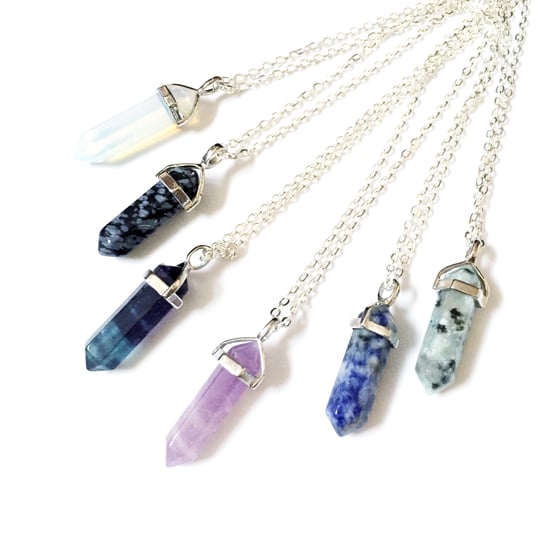 Image of Crystal Point Necklaces