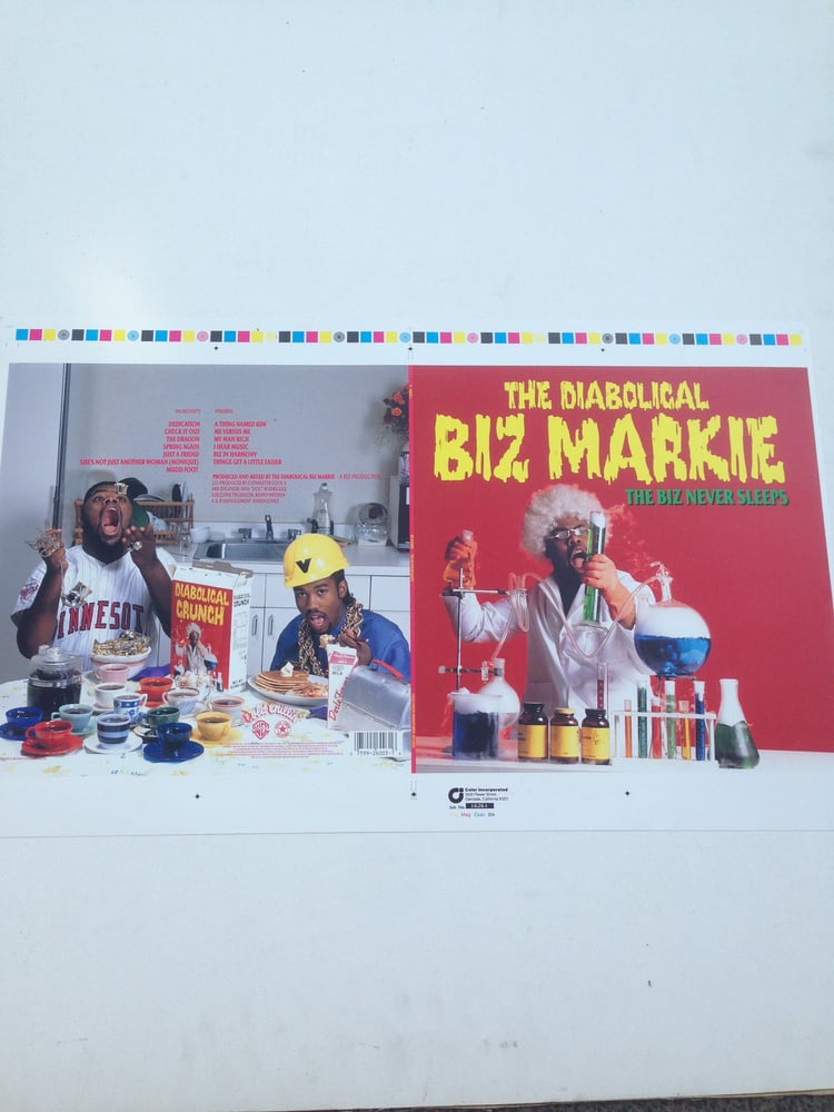 Image of Biz Markie "The Biz Never Sleeps" LP Printer´s Proof